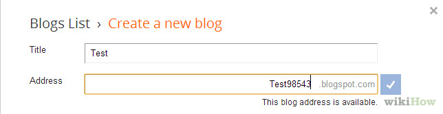 Выбираем имя домена нашего блога на blogger