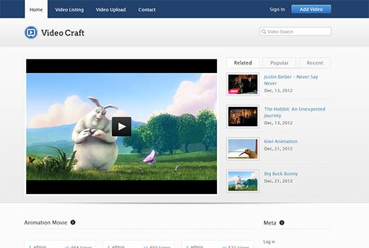 inkthemes videocraft - симпатичная тема на WordPress