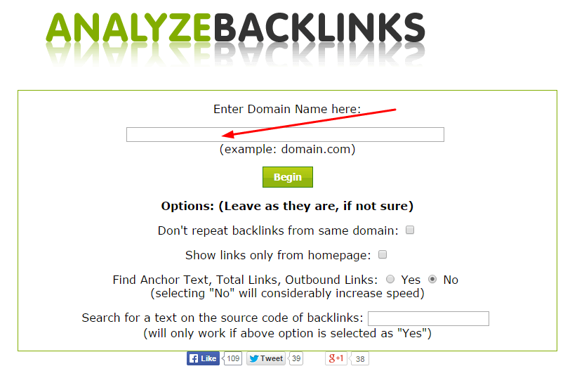 Analyze Backlinks