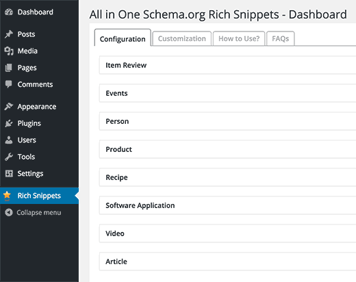 Плагин All In One Schema.org Rich Snippets для расширенных сниппетов