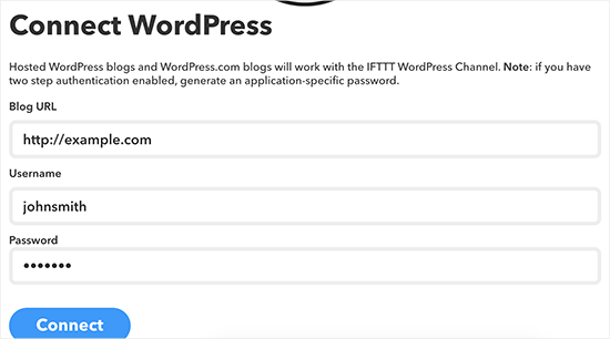 Соединение с вашим WordPress сайтом